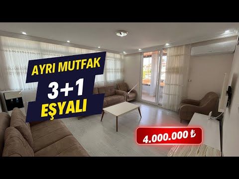 YENİ MAH. ARA KAT EŞYALI 3+1 AYRI MUTFAK DAİRE